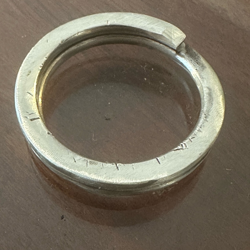Real Silver Key Ring - Picture 2 of 6
